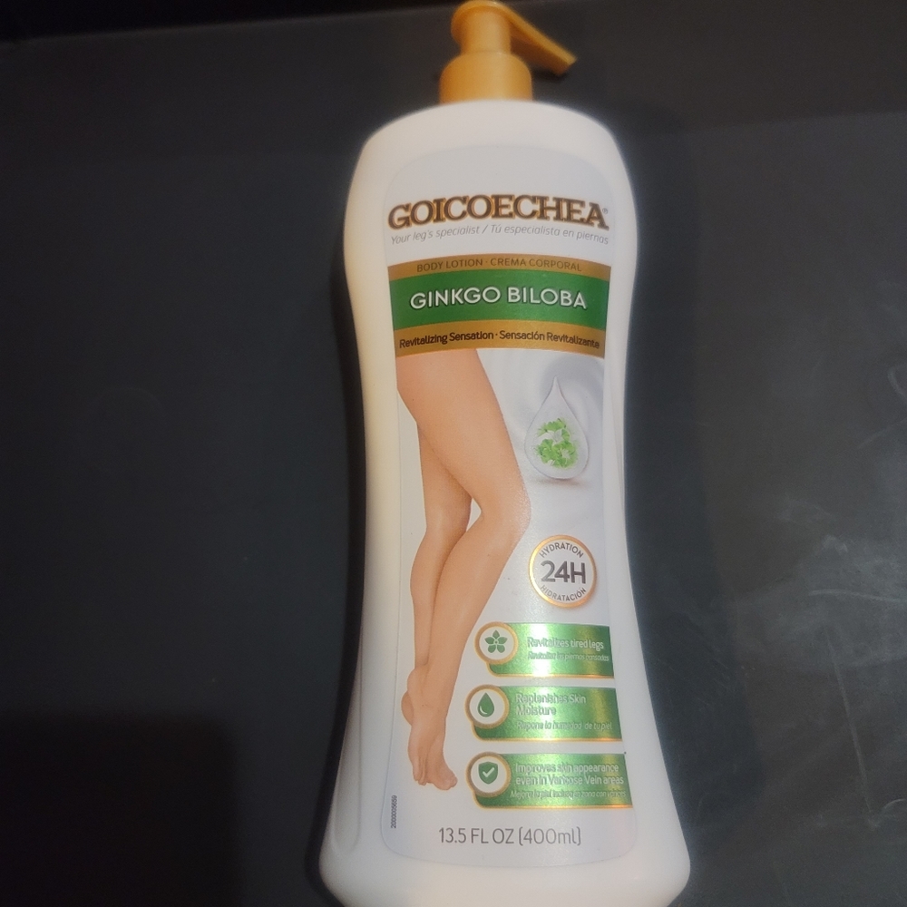 Goicoechea Ginkgo Biloba Revitalizing Sensation Body Lotion, 13.5 oz (NEW).